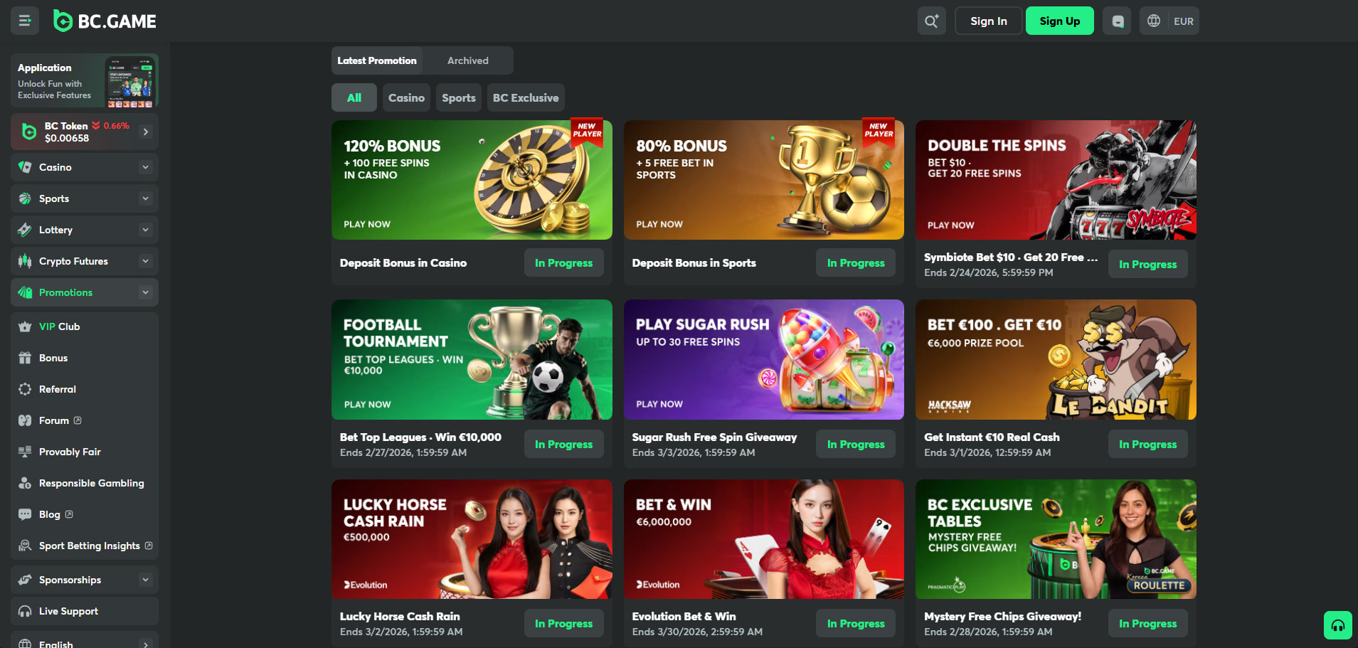 Bónus BC.Game Casino
