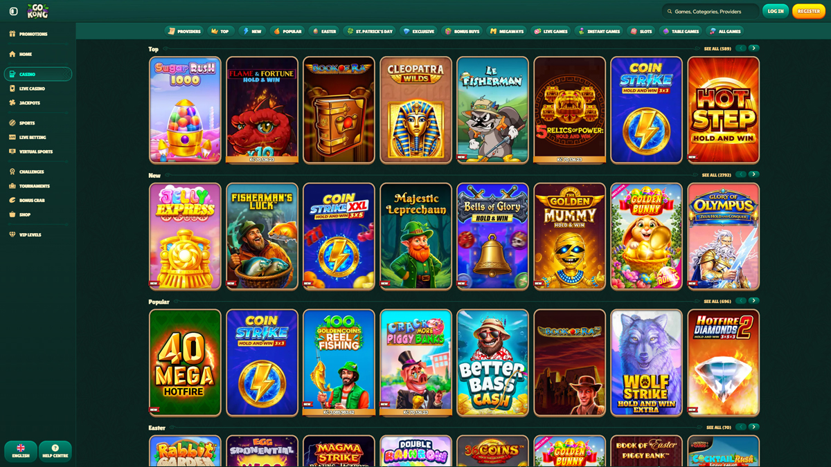 Jogos do GoKong Casino