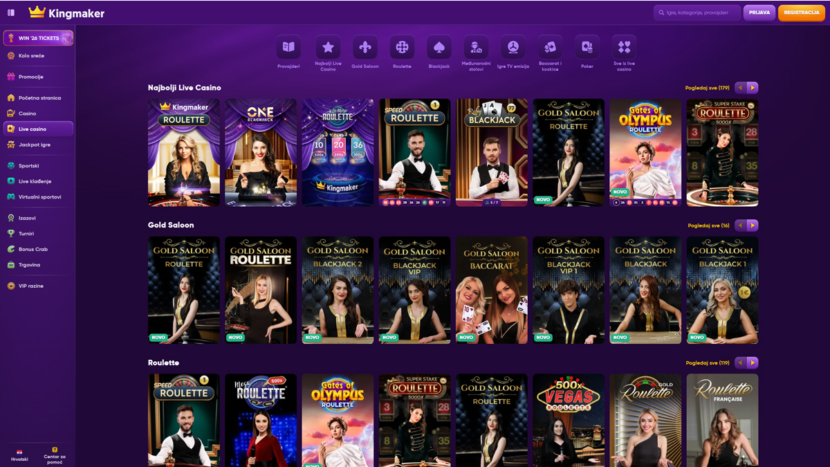 Kingmaker Casino Live Casino Portugal