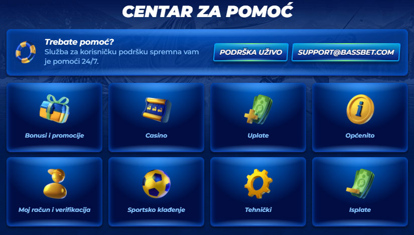 Centro de Ajuda Bassbet Casino
