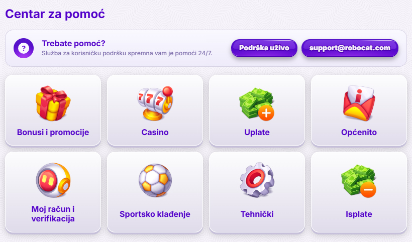 RoboCat-Casino-Portugal-Help-Centre