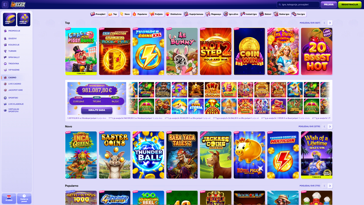 Slots Spinbara Casino Portugal