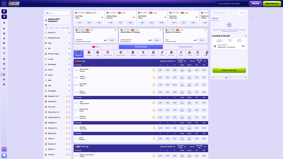 Apostas Desportivas Spinbara Casino Portugal