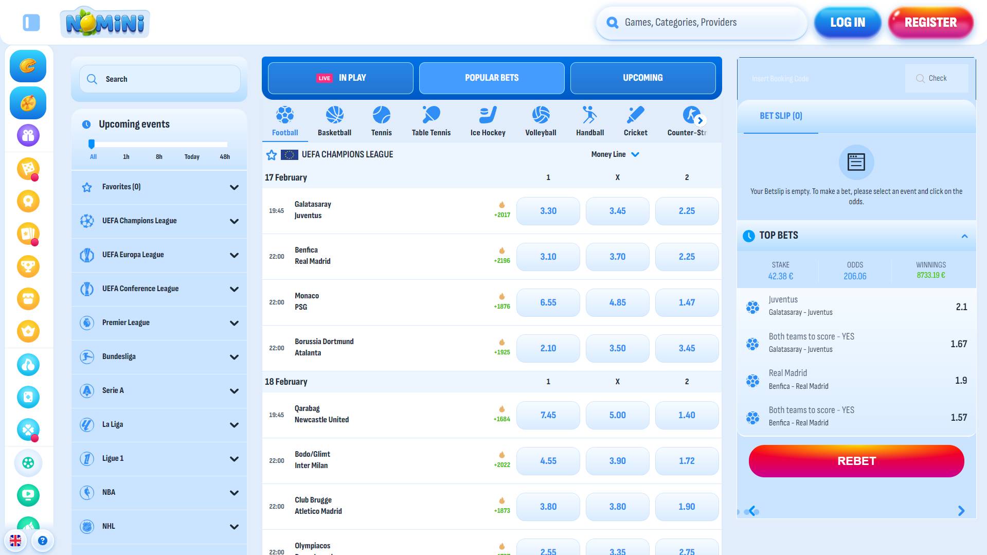 apostas desportivas Nomini