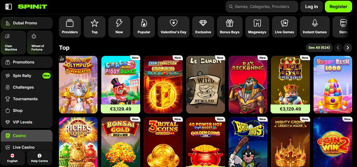 Jogos de slot do SpinIt Casino