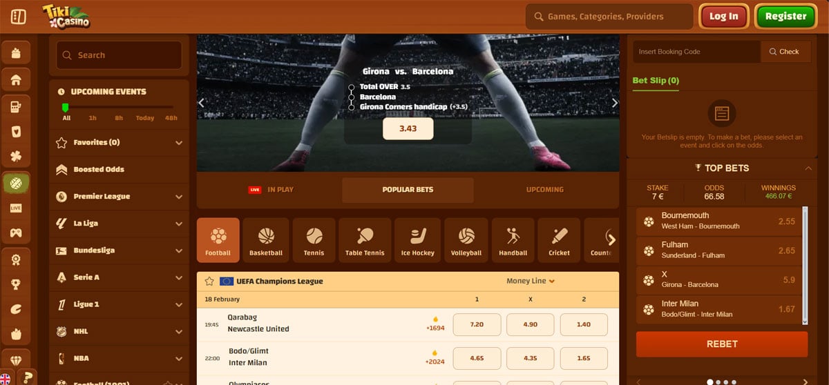 Tiki Casino Sportsbook