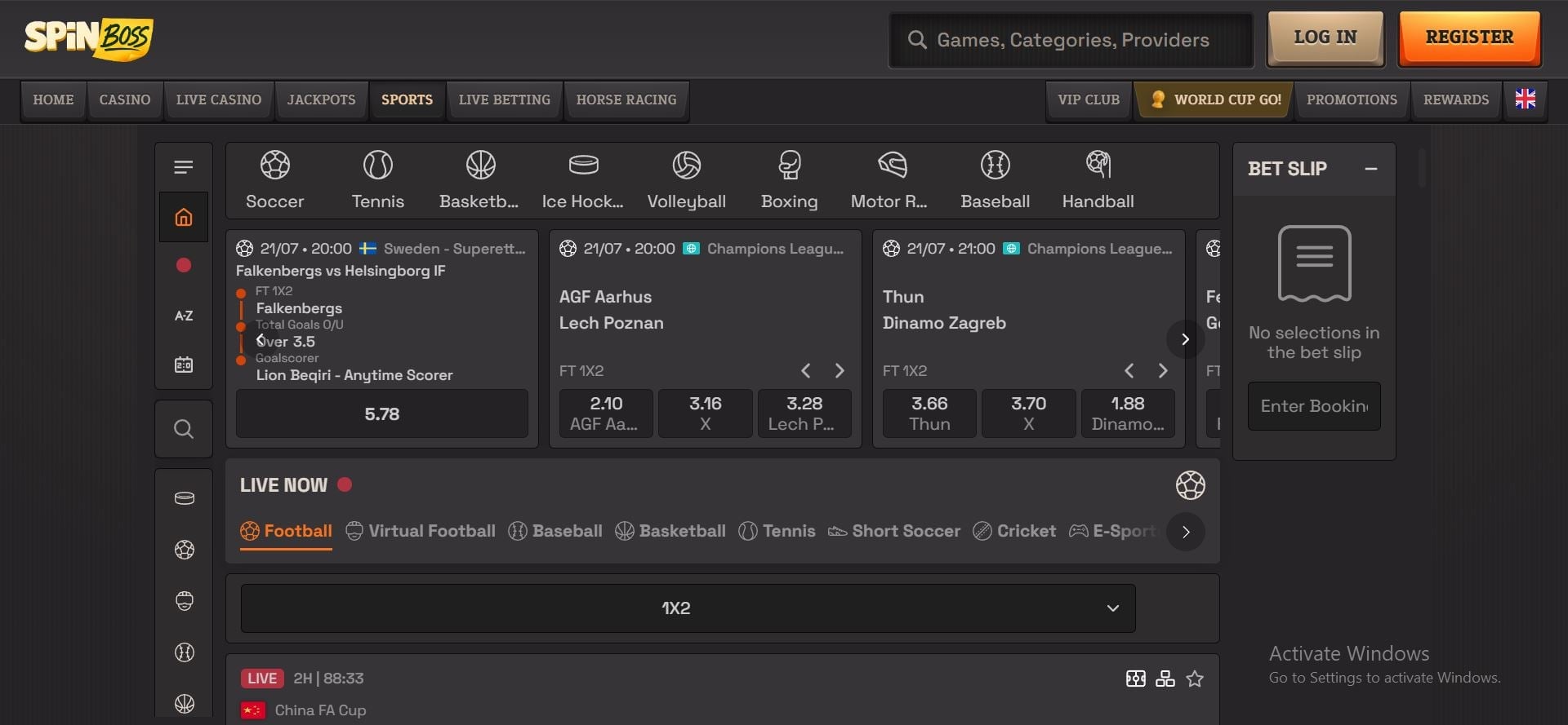spinboss casino apostas desportivas