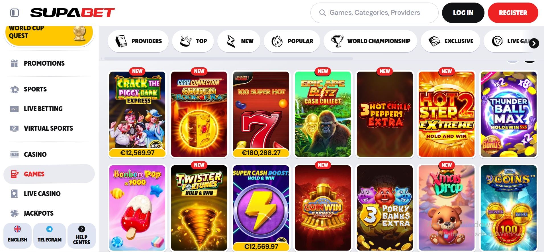 supabet casino slot games