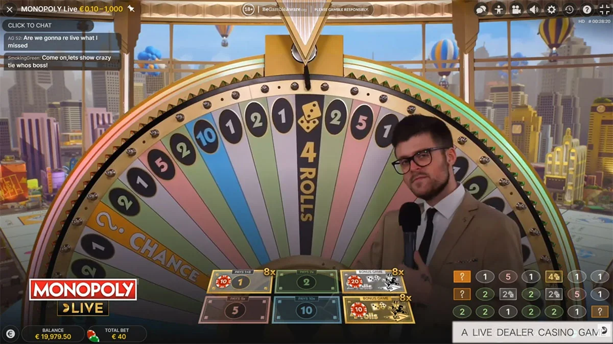 Monopoly live Rolls
