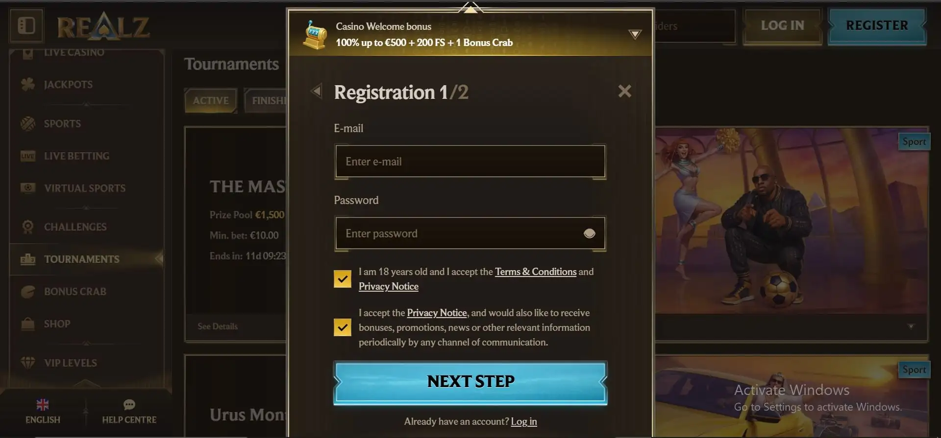realz-casino-registration