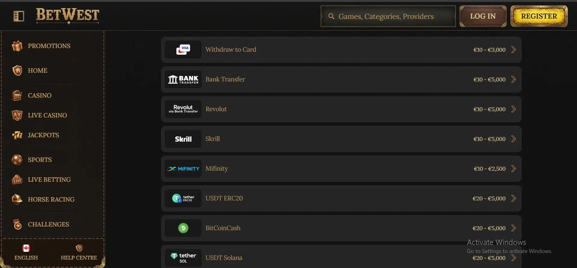 betwest-casino-withdrawals